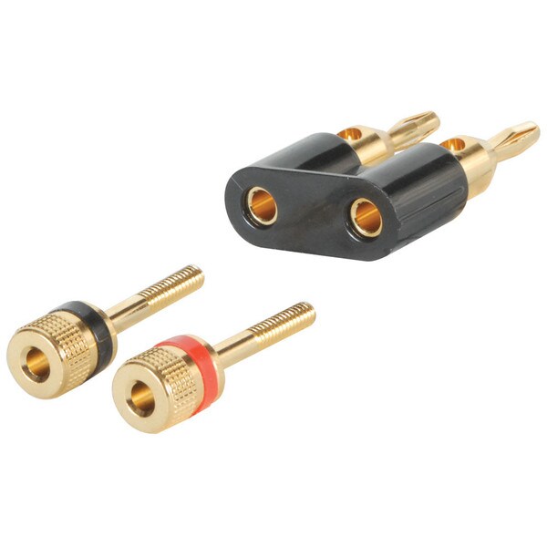 Main product image for Gold Dual Banana Plug Black 091-334